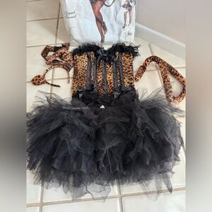 Leopard Print and Black Outfit